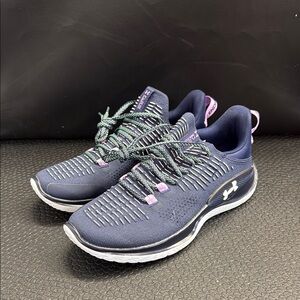 Under Armour Women's Navy and Pink Running Shoes